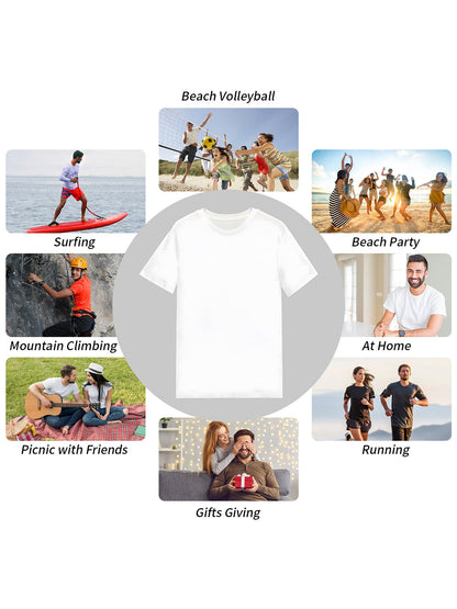 Plus Size Men's T-Shirt Funny Father's Day Gift, Bold Letter Print "Any for Man Can Be A Father It Takes Someone Special to Be A Dad" Graphic Tee, Casual Short Sleeve Summer Tops for Dads, Loose Fit Streetwear Style, PLUS SIZE