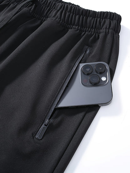 Men'S Sweatpants with Drawstring And Pockets, Regular Fit And Cuffed Sports Trousers for Spring And Autumn Running And Daily Outerwear-Pants for Men