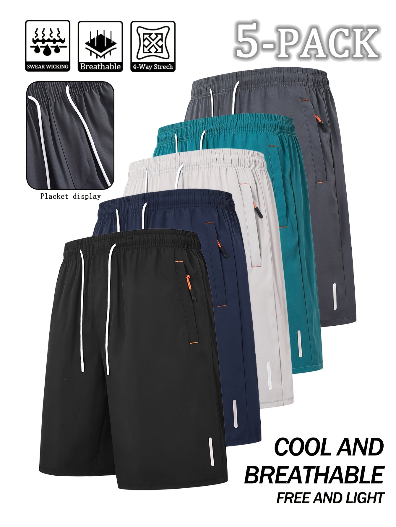 Men's Mixed colors Polyester Shorts - product view 22