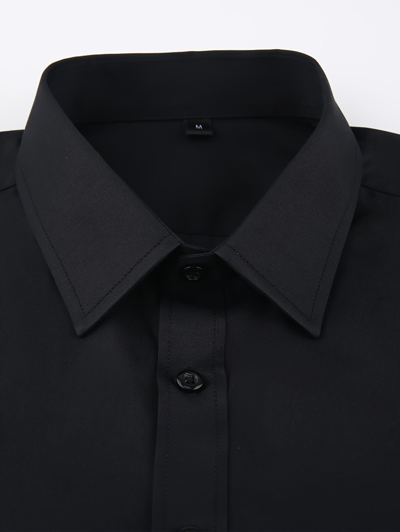 2025 New Men'S French Shirt Double-Barrel Sleeve Business Formal with Premium Cufflinks, Wedding Banquet Office Elegant Slim Fit