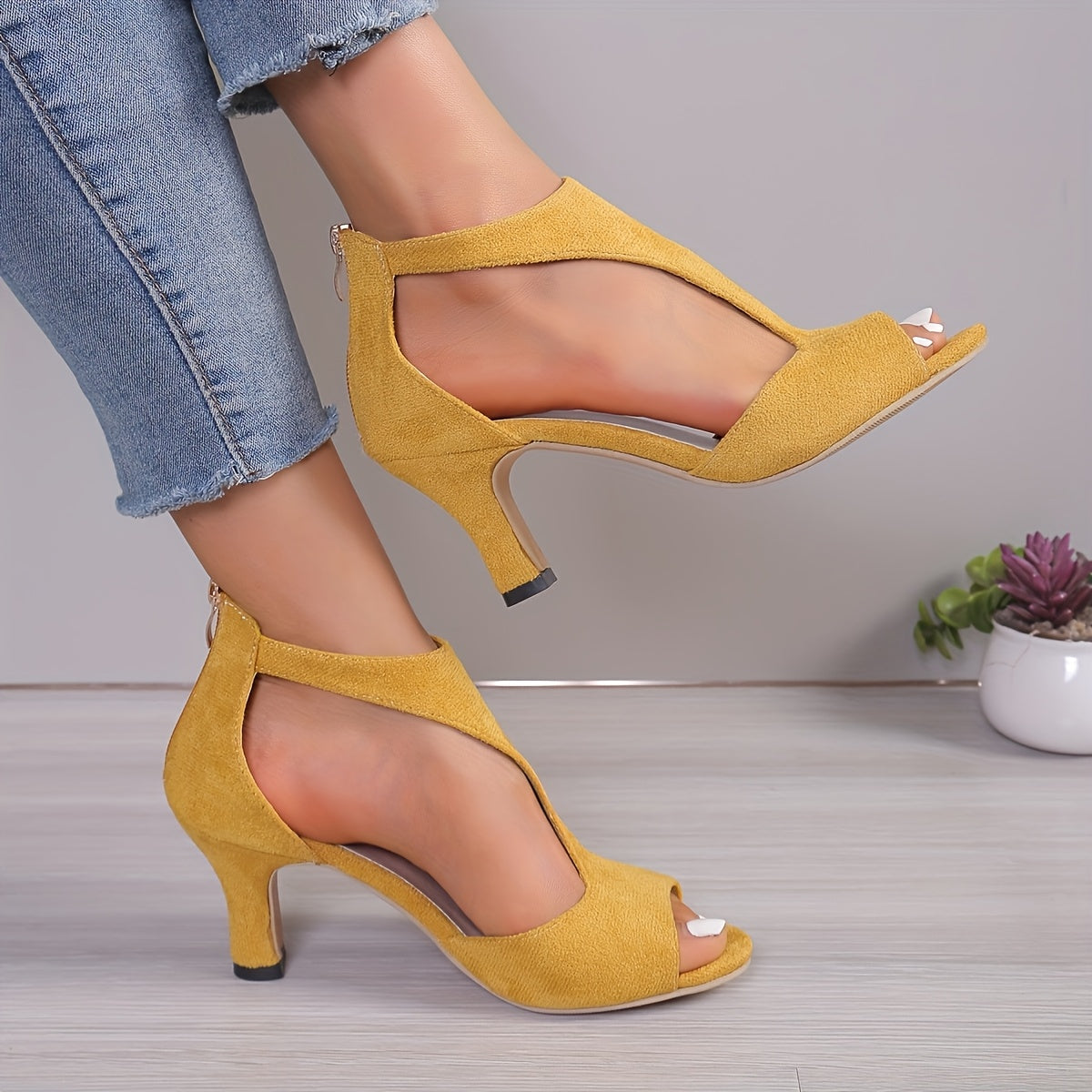 Women'S Formal Open-toe Dress Shoes, Elegant T-strap Dress Shoes, Suitable For Parties, Weddings, Office Wear. Plus-size Block Heel Sandals - Women'S Shoes, Formal Shoes, Red Women'S Sandals