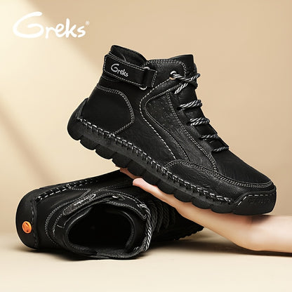 [Casual Walking Shoes] Men's Casual Shoes Ankle Chukka Boots Slip On Lightweight Loafers Mid Top Walking Driving Shoes For Male