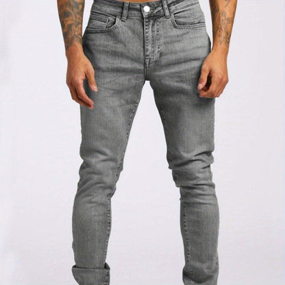Men's Slim Fit Jeans - Classic Wash Clean Finish Travel 374501