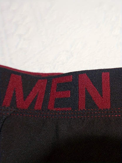 10pcs Men'S Breathable Boxer Briefs | Elastic Waistband, Multi-Color Combination (Navy Blue, Black, Gray, Dark Blue, Brown) | All-Season Suitable, Ideal for Daily Wear and Cost-Saving