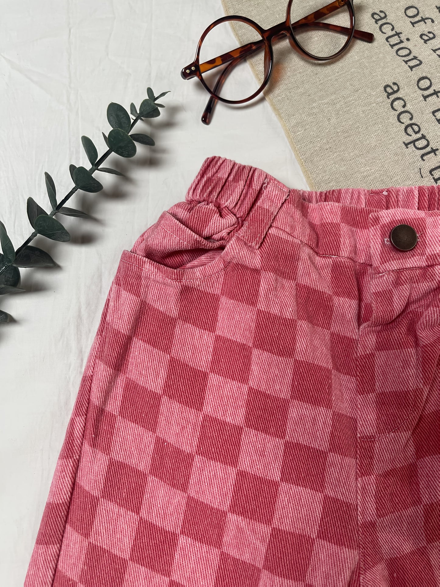 2024 Autumn Winter New Collection Boys And Girls Korean Easy Japanese Trendy Fashion Plaid Long Pant, for Outdoor