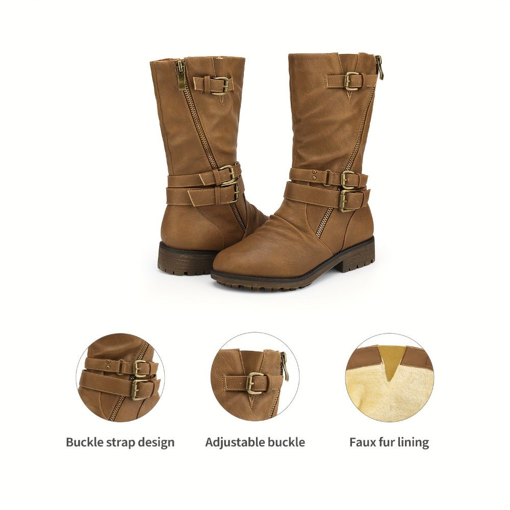Girls Snow Boots - Plush Lined & Lightweight 833957