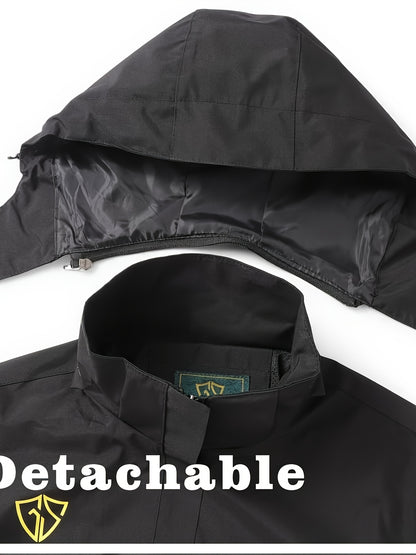 Women's Outdoor Sports Windbreaker, Rain Coat Women, High Quality Jacket Women, Rain Jacket Women, Impermeables Para La Lluvia De Mujer, Lightweight Hooded Mountaineering Suit with Pockets and Detachable Hat.