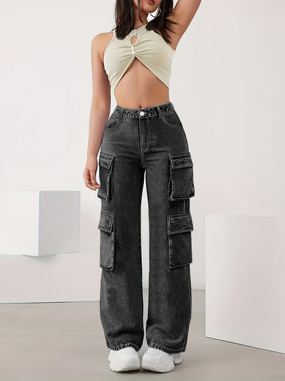 Increase The Size Of Plain Flip Pocket Book Bag Tooling Jeans Loose Version Of High Elastic Zipper Button Opening And Closing Four Seasons Can Wear Comfortable Plus Size Jeans.