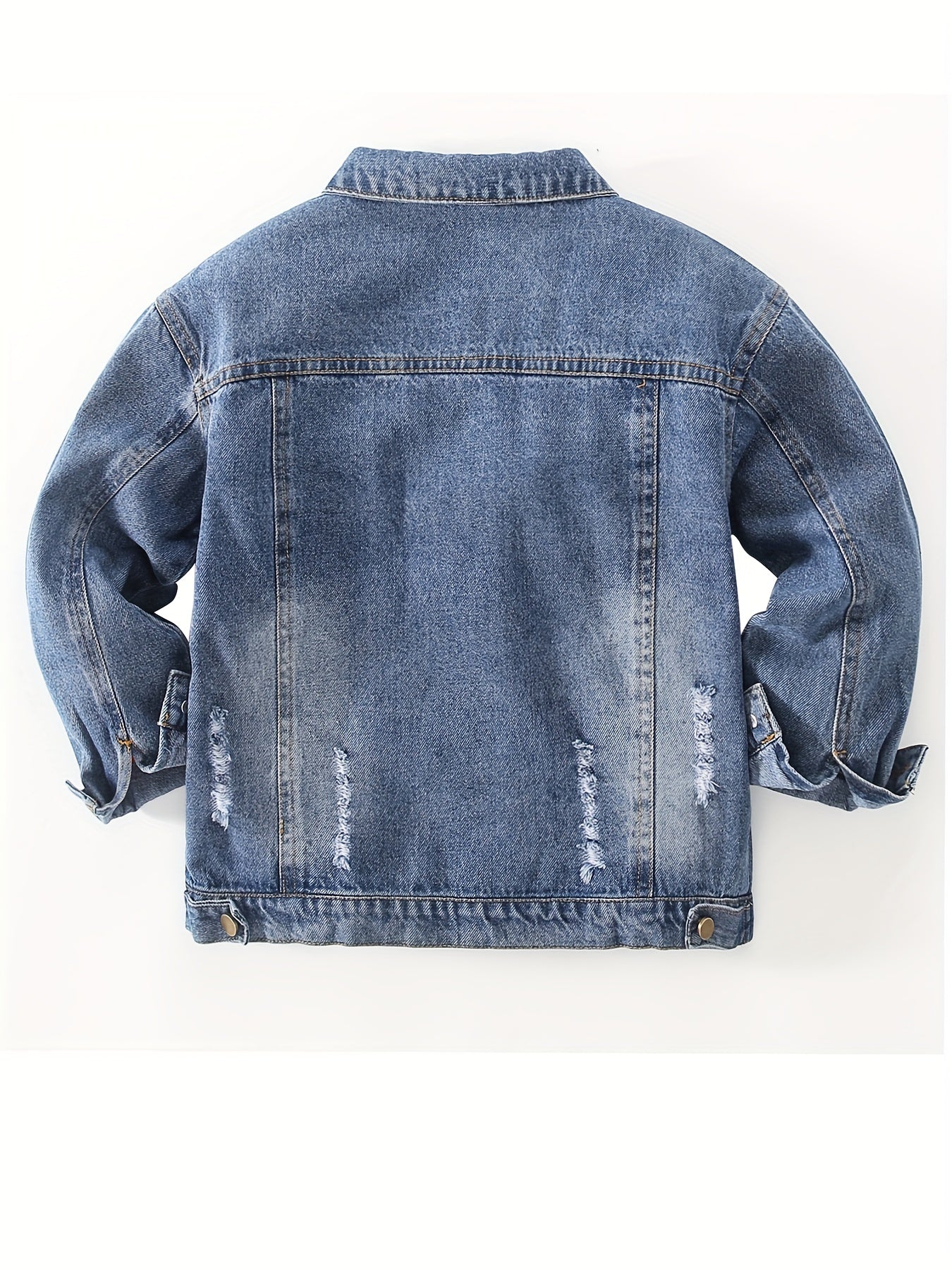 2024 New Kids Girls Boys Basic Jean Jacket Classic Coats Denim Tops Children Casual Outerwear Teen Outfit 5-14 Years