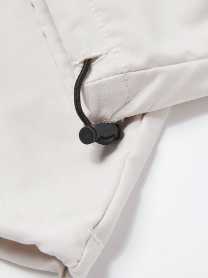Lightweight Breathable Cargo Trousers for Men, Featuring an Elastic Waistband with a Drawstring, Loose Wide Legs, Multiple Pockets, And Quick-Dry Fabric, Ideal for Outdoor Hiking, Streetwear, Everyday Use, And All-Season Fashion