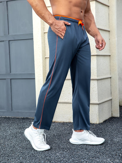 3Pack Men'S Lightweight Sweatpants With Pockets Open Bottom Athletic Pants For Workout, Jogging, Gym, Running, Training