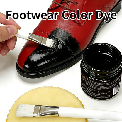 Shoe & Leather Dye Color Changer/Restorer Spray - Instant Black -Up Paint for Leather Jackets, Bags, Belts, Wallets - Plant-Based & Chemical Formula Refurbishment Spray (30g)