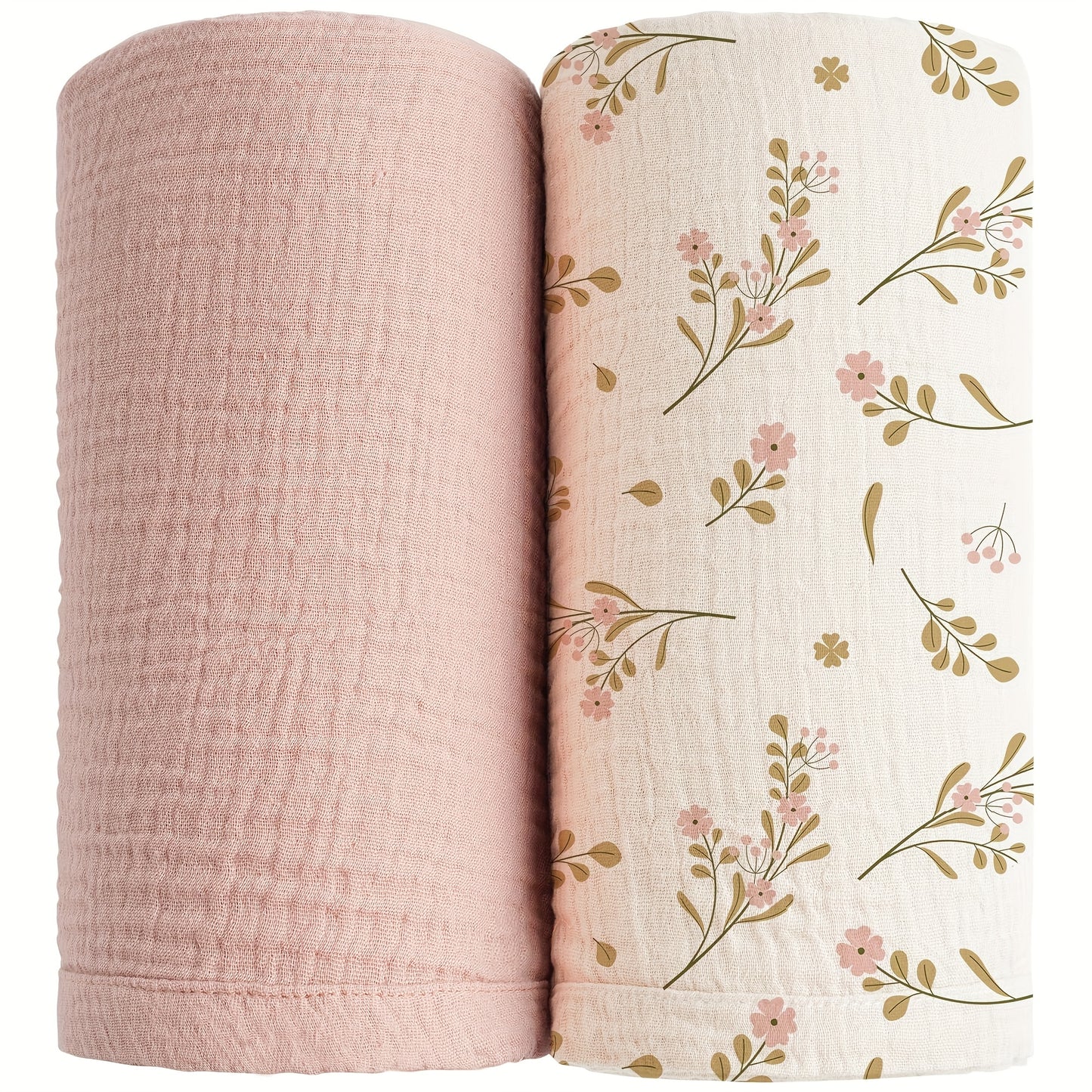 Swaddle Blanket - 2-pack Breathable Muslin Soft