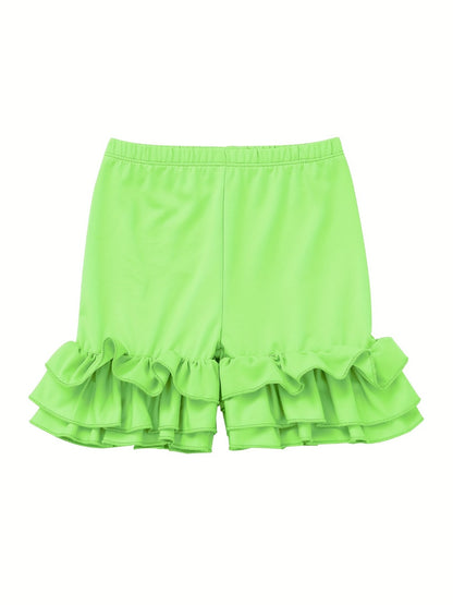Girls' Solid Color Shorts - Summer 9189