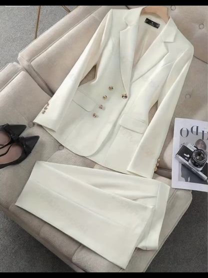 Spring And Autumn Women'S Clothing with Elegant, Stylish, And Tailored Design, Suitable for Administrative, Business, Commuting, Workwear, And Professional Suits