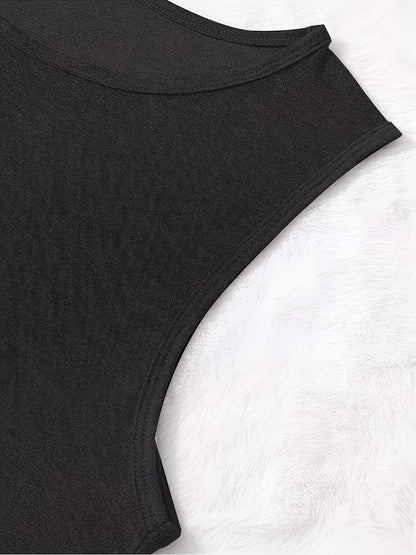 Women's Graphic Print Tank Top - Crew Neck Style 824485