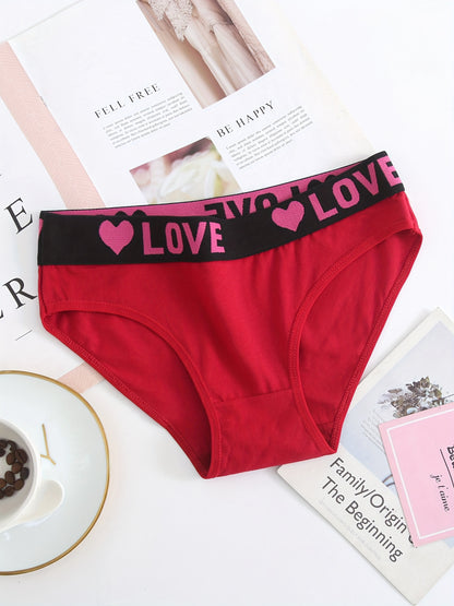 12PCS Seamless Monogrammed Women's Panties, Sexy, Comfortable, Breathable And Stretchy Underwear Panties