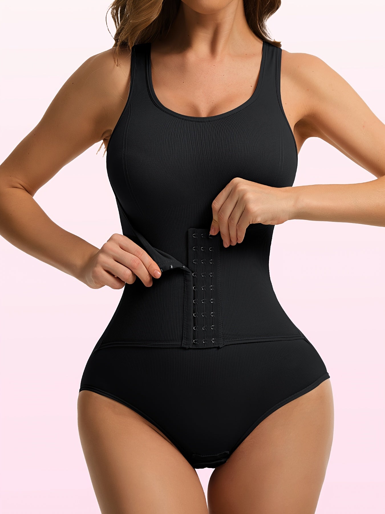 Bodysuit for Women with Firm Tummy Control - Features Include Seamless Butt Lifting, Snap Crotch, Body, And Postpartum Shapewear