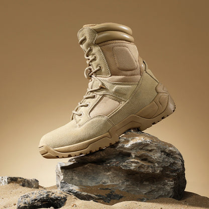 NORTIV 8 Wide Version Men's Tactical Work Boots Durable & Comfortable Hiking Motorcycle Combat Boots Response