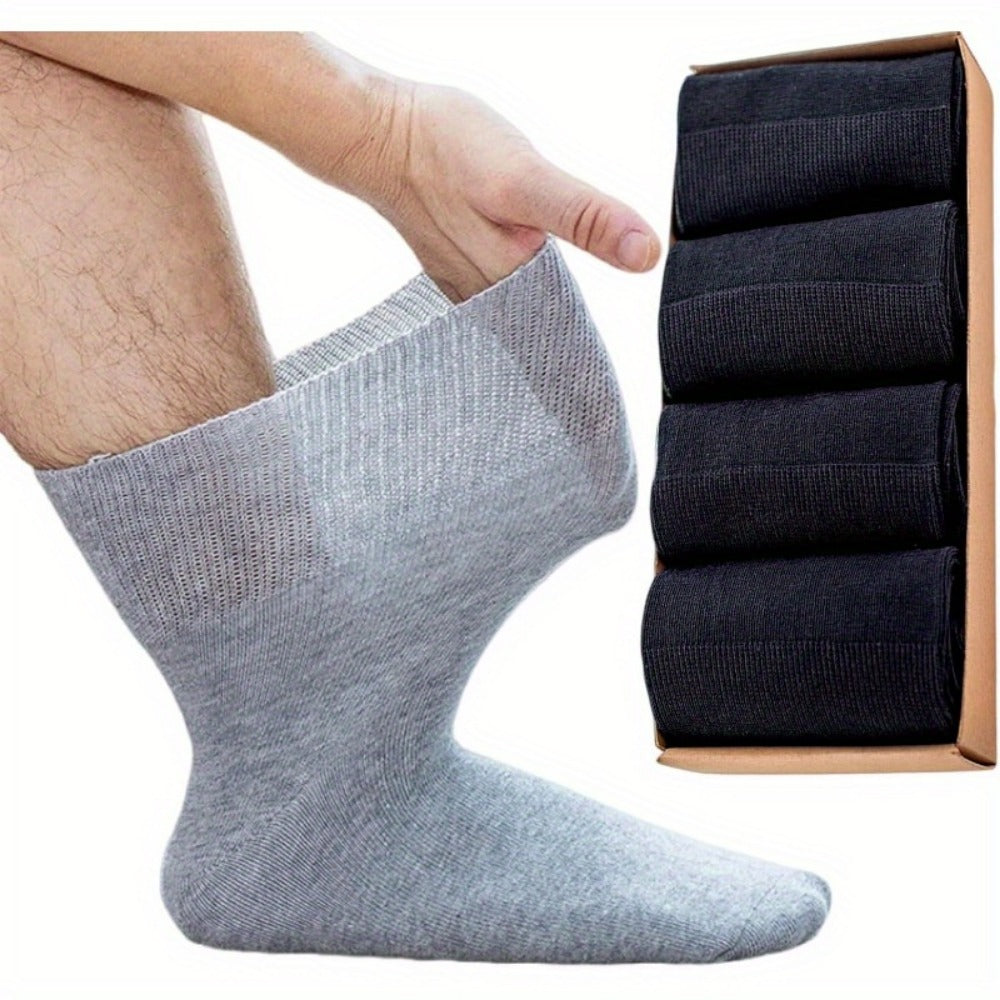 Men's Wide-Tube Socks - 4-Pair Pack - Loose-fit wide-tube design with arch support