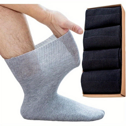 Men's Wide-Tube Socks - 4-Pair Pack - Loose-fit wide-tube design with arch support