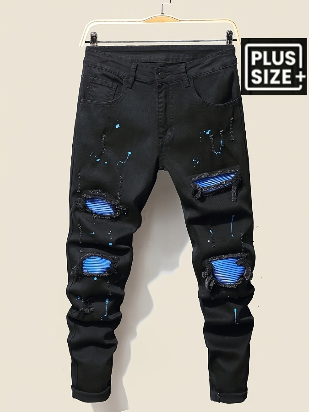 Men's Slim Fit Jeans - Black Denim Clean Finish Modern 952485