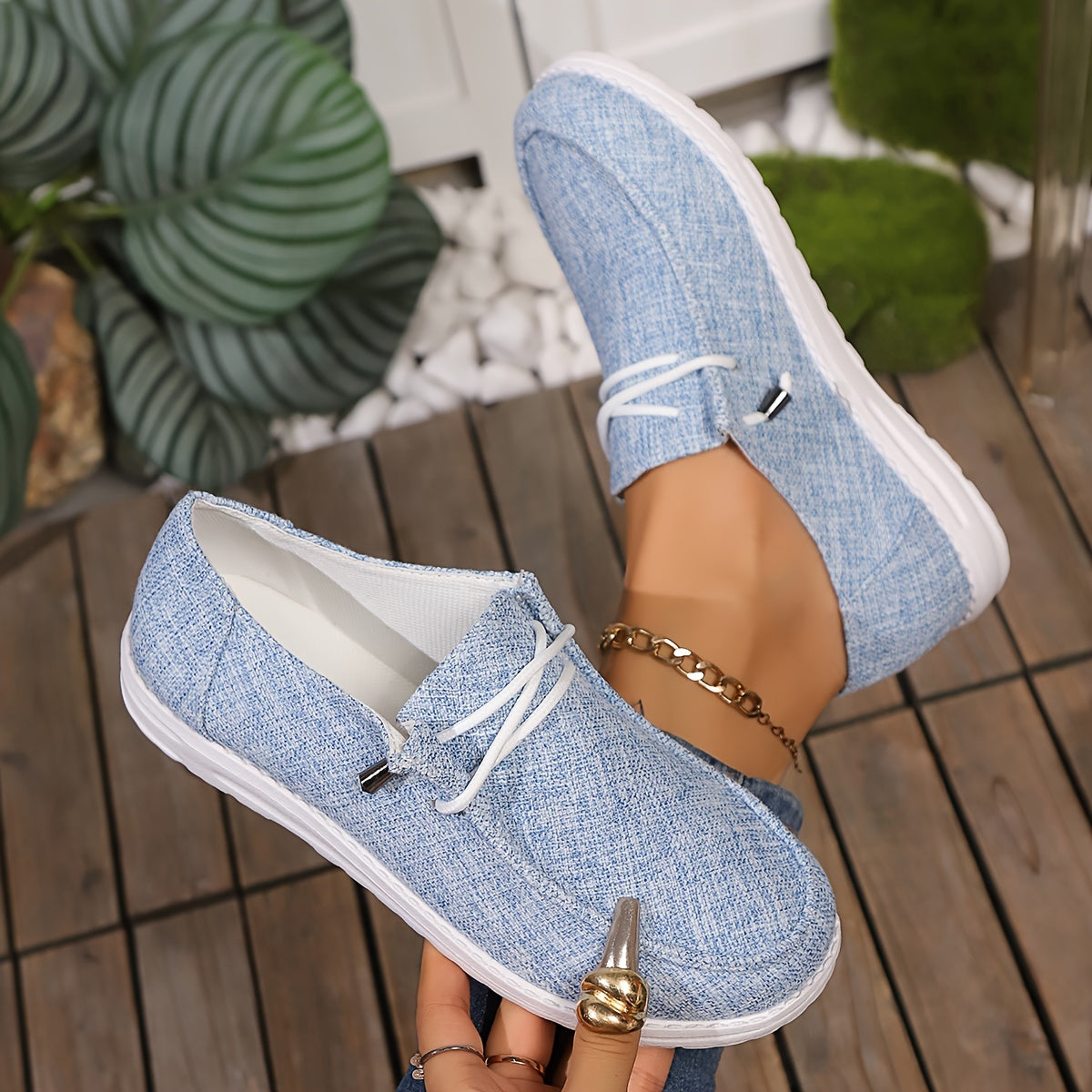 Comfortable Loafers - Super Lightweight, Breathable, Soft Sole, Round Toe, EVA Outsole, Women's Casual Everyday Shoes - All Seasons, Solid Colors, No Prints, Low-cut Flat Walking Shoes, Women Shoes, Sneakers