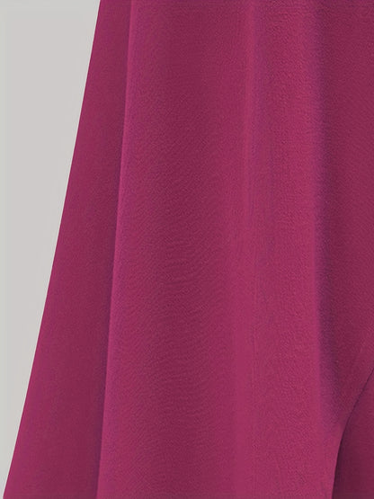 Women's Autumn New High-Waist Irregular Split Skirt with Lining, Mid-Length 2-in-1 Tie Dress