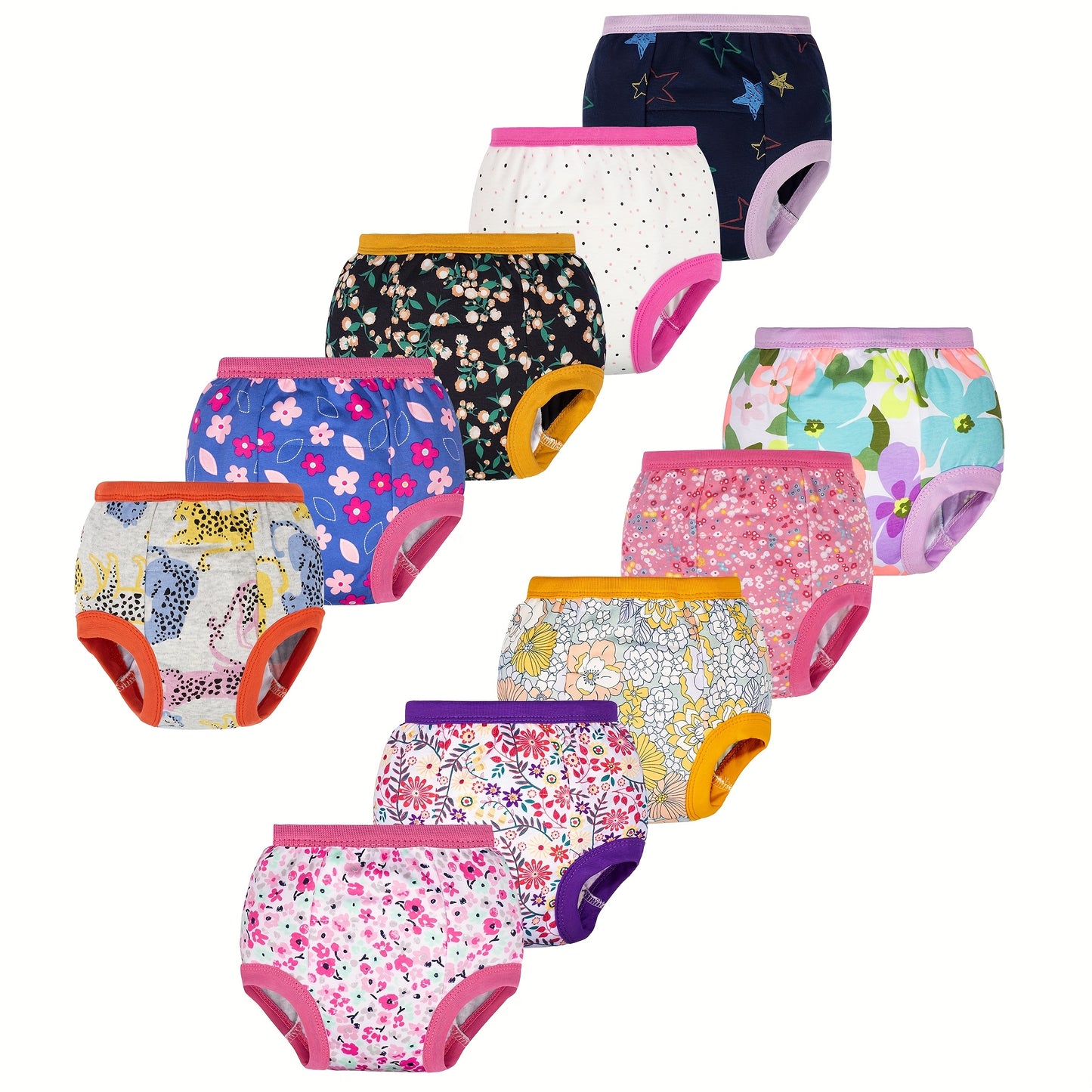 Girls' Potty Training Pants - 10-Pack Absorbent