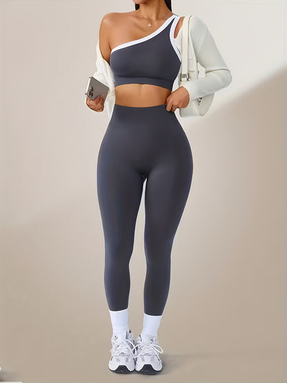 Women's Navy Blue Color High-Waist Leggings - product view 33