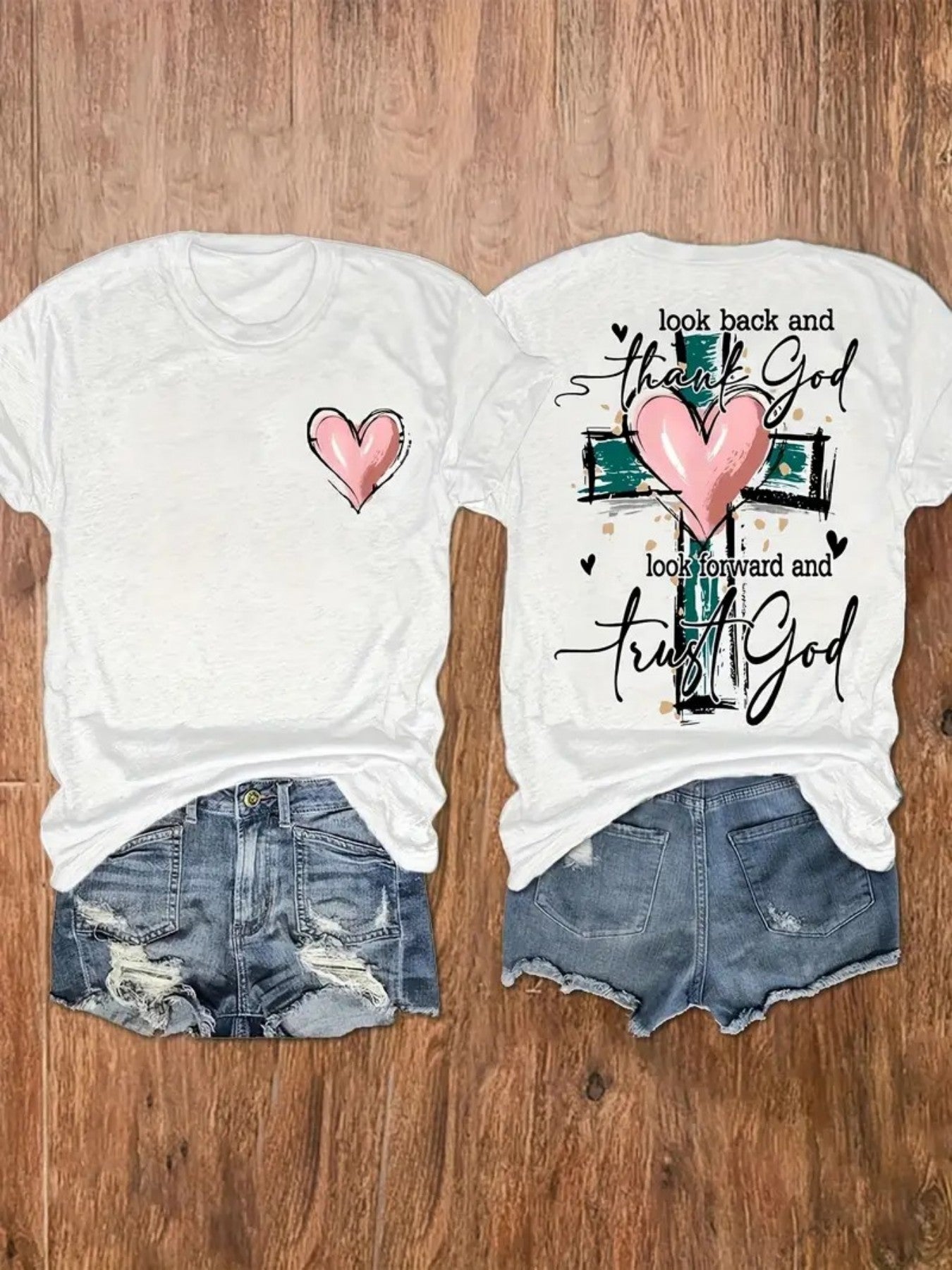 Autumn Special, Women's Round Neck Printed T-shirt, Suitable for Holidays, Travel, Beach Parties, Family Gatherings, Gifts, Participating in, Etc.! Local Warehouse, 100%