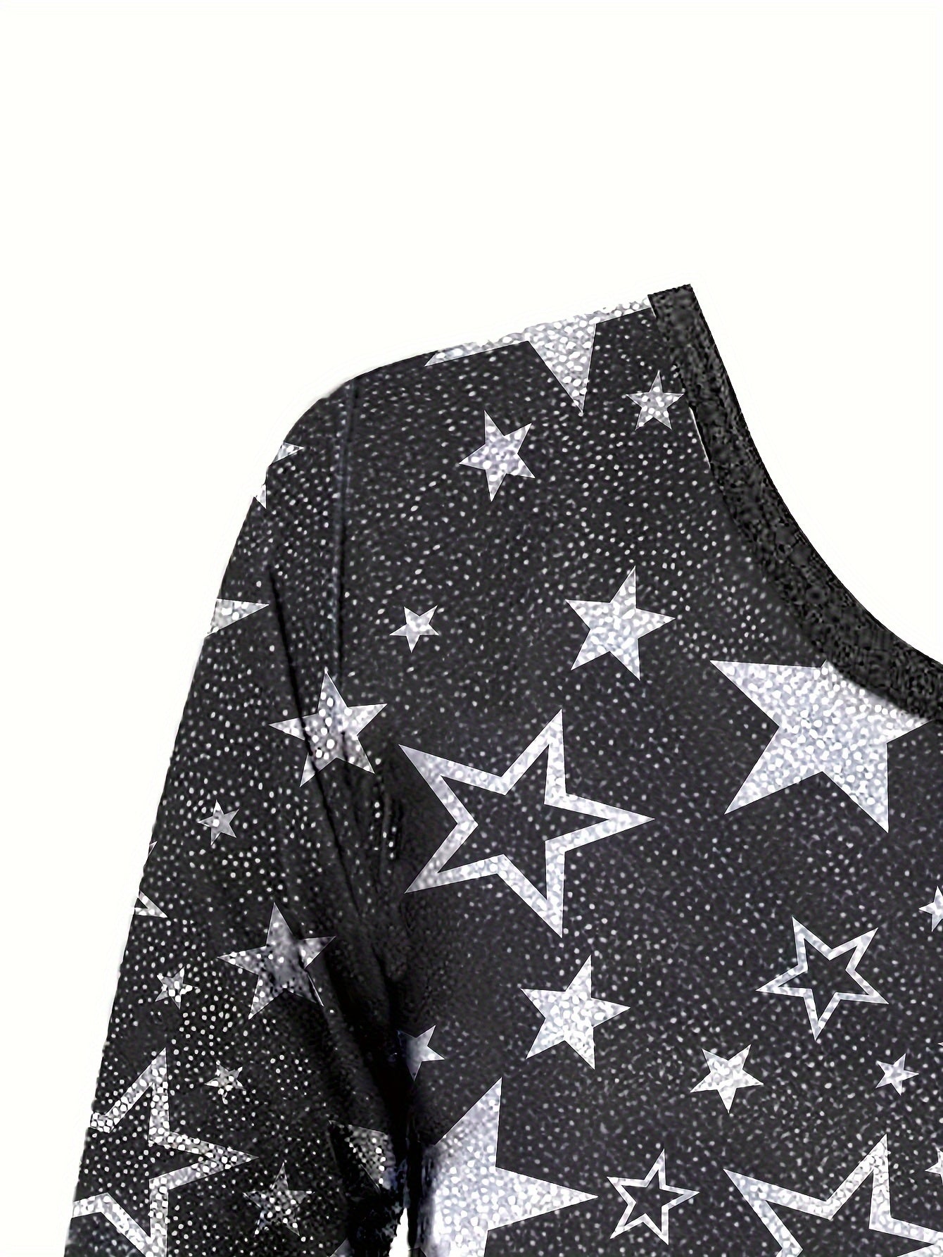 Girls' 3pcs Gymnastics Leotard Set with Stars Pattern, Long Sleeve Bodysuit & Matching Shorts - Includes Hairband, Stretchy & Breathable Fabric for Dance Training, Perfect for Outdoor, All Seasons, Gift for Back-to-School Season, Beach Essentials