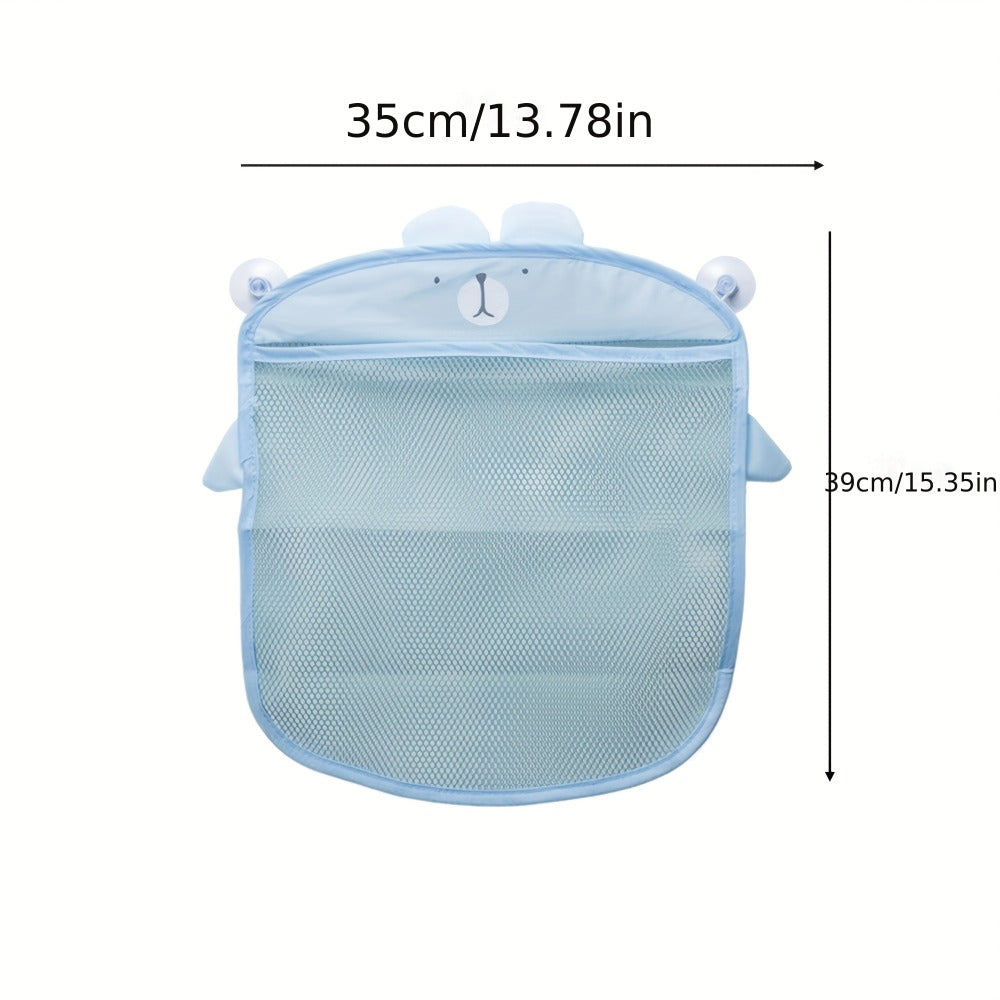 2-Pack Mesh Shower Caddy Bags - Drainable Suction-Cup Storage