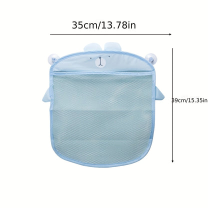 2-Pack Mesh Shower Caddy Bags - Drainable Suction-Cup Storage