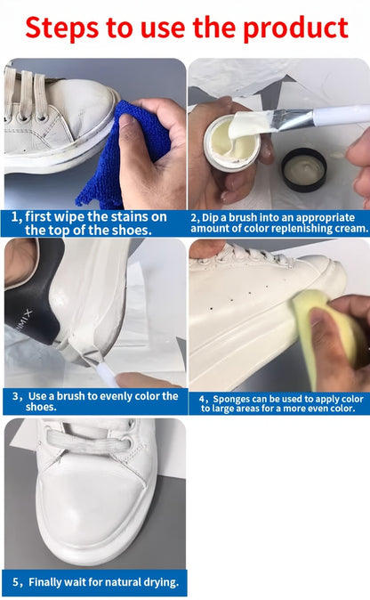 Glossy White Set Leather Shoes - product view 8
