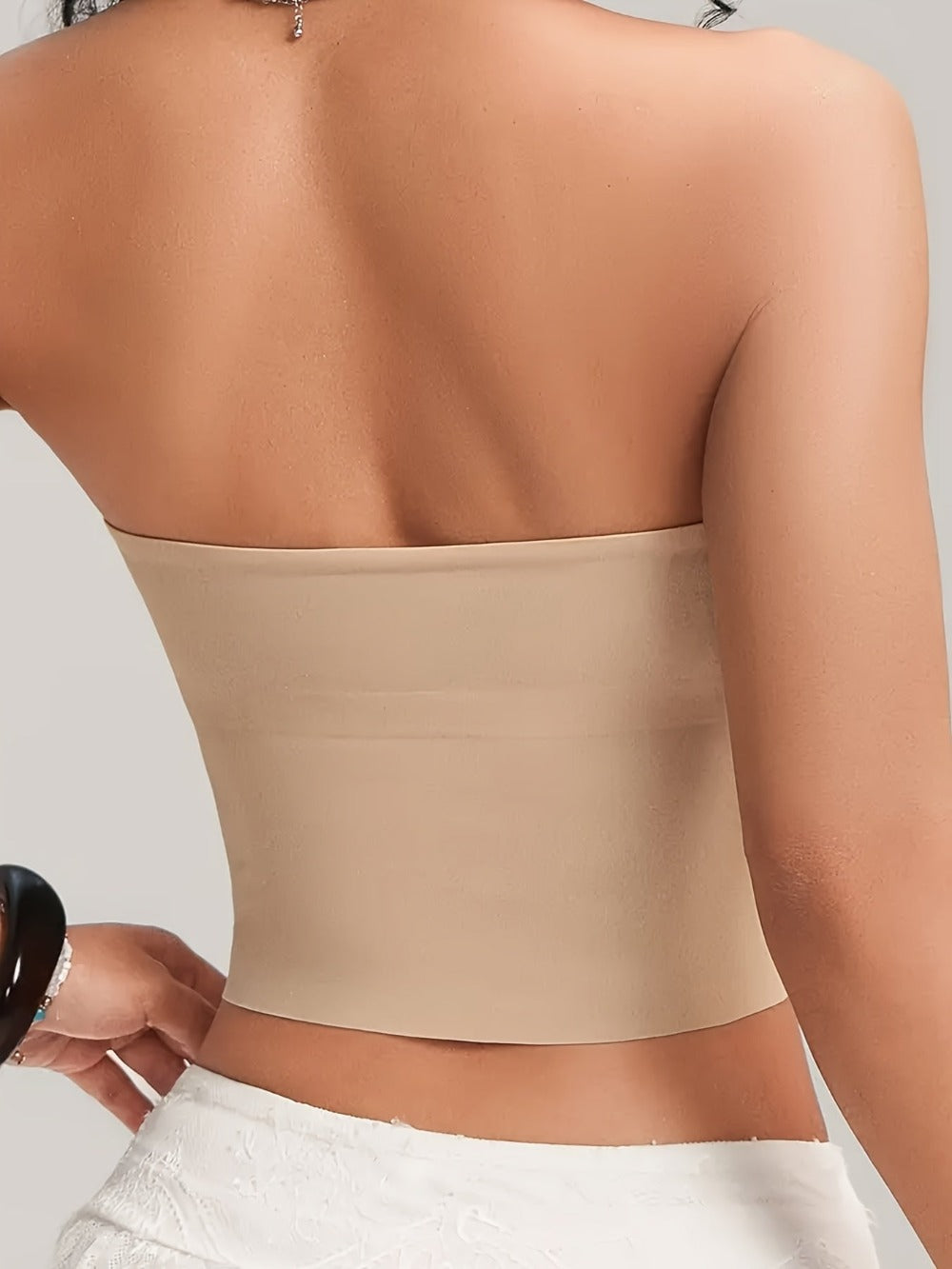 Women's Strapless Soft Support Bra - Seamless, Soft Support