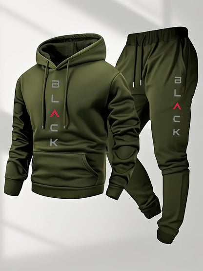 Men's Tracksuit Jacket and Pants Set - Coordinated Cold-Weather Urban Edition