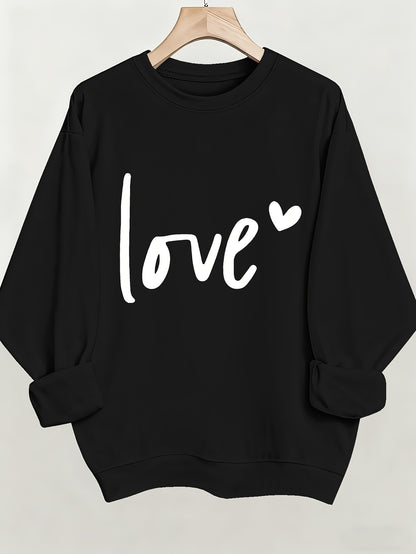 Valentine'S Day Printed Sweatshirt, Women'S Clothing