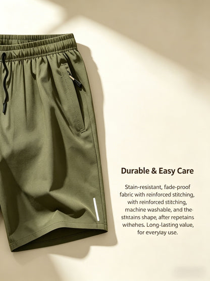 6pcs Set - Men'S Shorts, Casual Loose Shorts, Workwear Shorts Men'S Five Quarter Pants Ins Trendy Straight Leg Casual Five Quarter Shorts Basketball Pants Practical Casual Shorts with Elastic Waistband, Lightweight And Breathable for Casual Attire