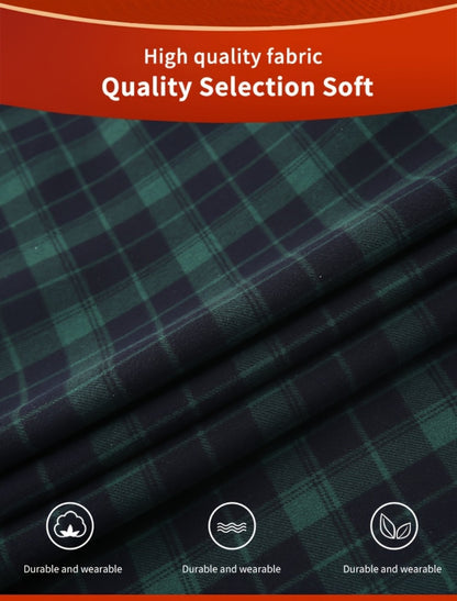 Unisex Lightweight Plaid Single-Breasted Jacket