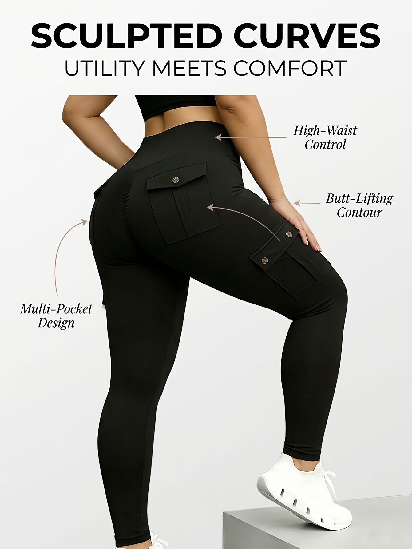 Plus Size - 3-Pack Of Large Size Big Pocket Pants | Various Colors