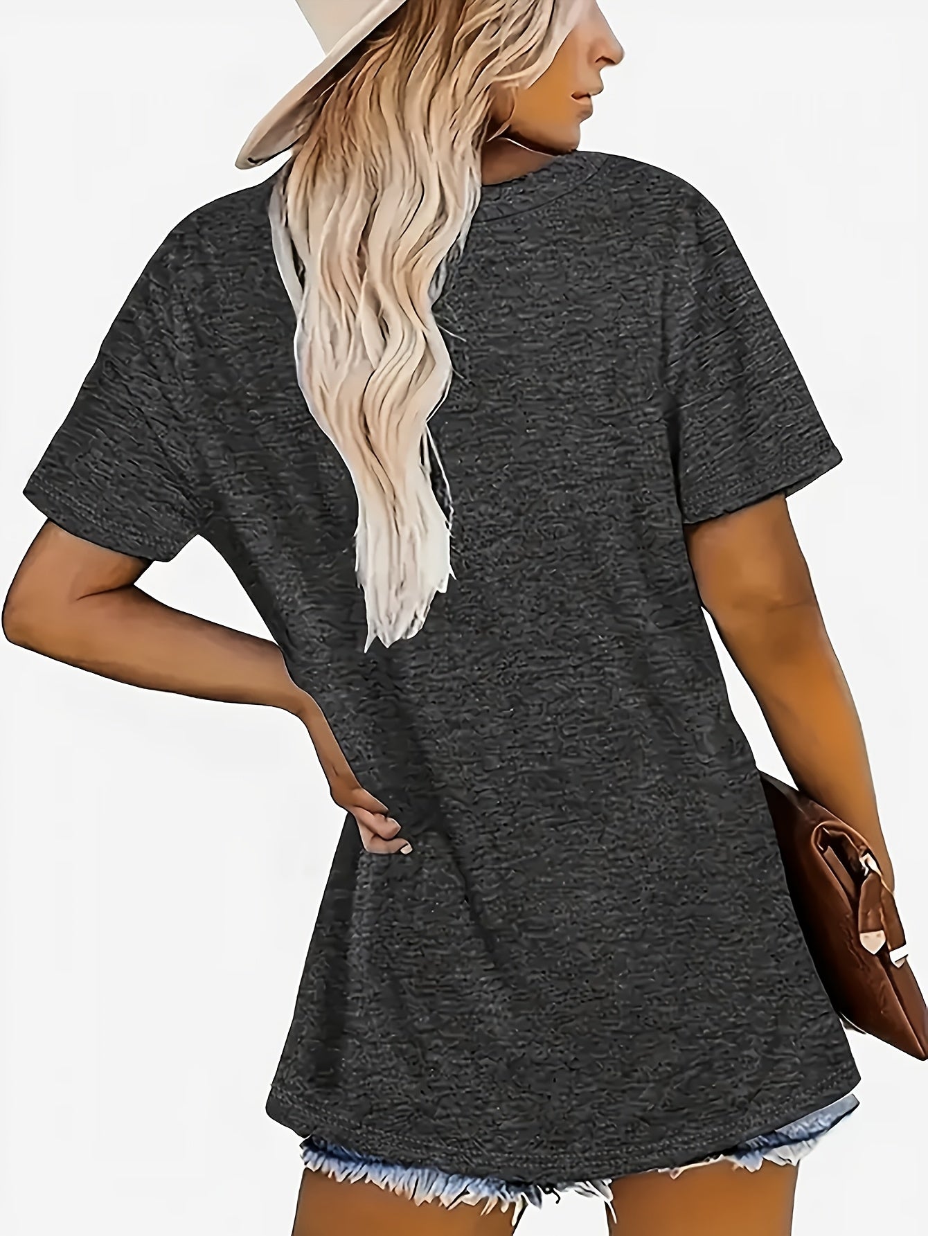 Inner Peace Mandala Plant Floral Pattern Printed T-Shirt Casual Short Sleeve Round Neck Top Fashionable All-Season Women'S Clothing