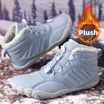 Women Winter Boots Non-Slip And Winter Barefoot Shoes, Walking Hiking Boots for Women Men, Hike Footwear Barefoot Boots, Women Snow Boots, Casual Trail Shoes, Wide Toe Box Barefoot Sneakers, Unisex Warm Boots, Snow Boots for Women