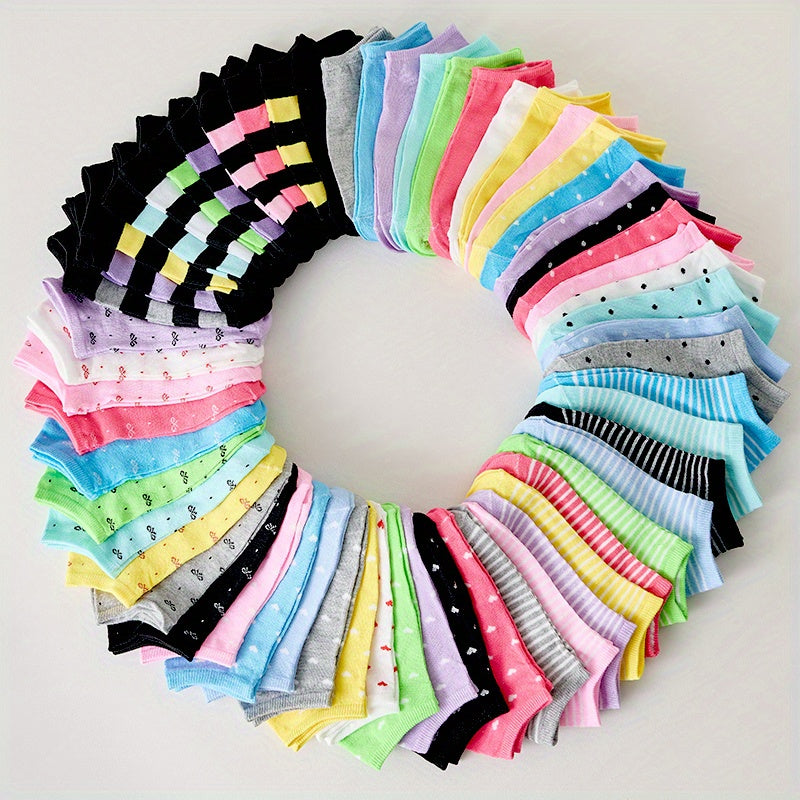 20 Pairs of Women'S Socks Featuring Soft And Cozy Materials, Made from Breathable Fabrics, Delivered in a Variety of Vibrant Candy Colors. Perfect for Everyday Use, Combining Comfort with Style, And Ideal As Gifts for Special Occasions