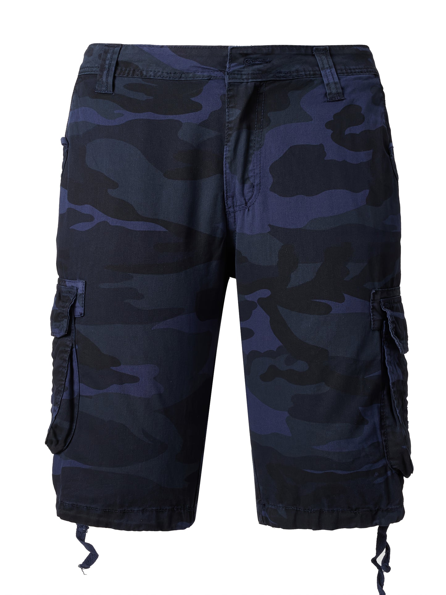 Men's Pure Cotton Washed Camouflage Outer Multi Pocket Workwear Shorts
