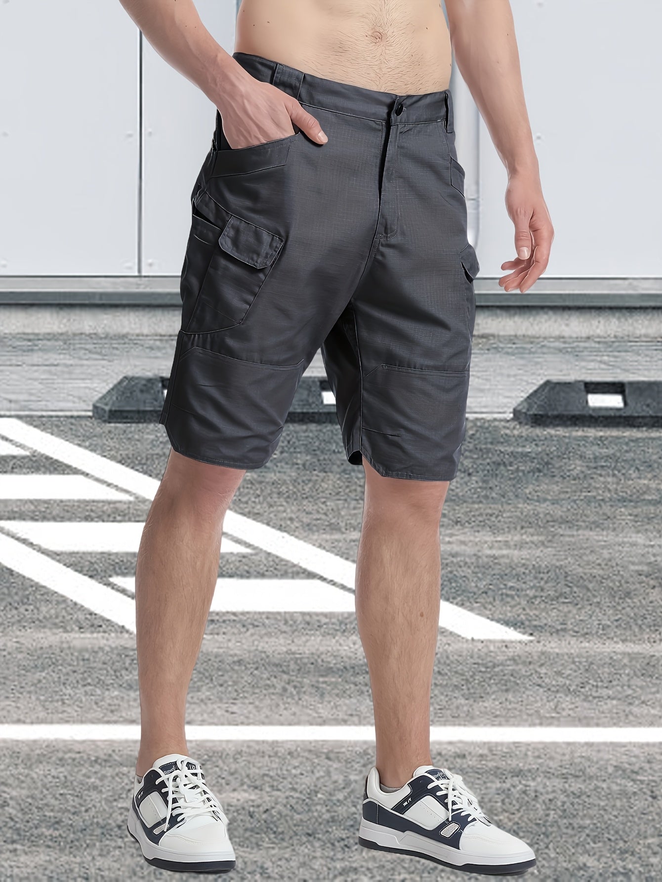 Men’s Cargo Shorts, Breathable Quick Dry Tactical Work Pants with Multi-Pocket Design