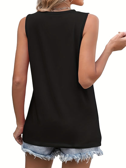 Solid Color Three-piece Set Of Europe And The United States Elegant Fashion Casual Loose Shirt Round Neck Pleated Sleeveless Vest