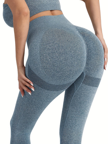 3pcs Women Seamless Soft Sports Leggings, High Waisted Workout Gym Yoga Pants, Women's Activewear