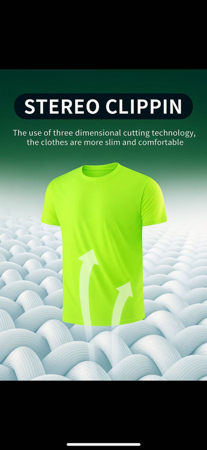 5-Pack Men’s Quick-Dry Sports T-Shirts, Breathable Sweat-Wicking Athletic Tees for Running, Cycling & Gym