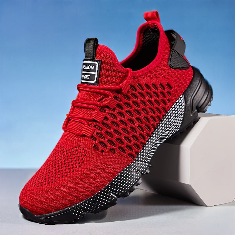 [Thick-Soled Sneakers] Men's Fashionable Thick-Soled Casual Sneakers - Non-Slip And Durable, Men's Walking Shoes - Suitable for Hiking And Outdoor Activities, Comfortable Lace-Up Design, Casual Shoes, Tennis Shoes, Perfect Choice for Spring And Autumn, Tr